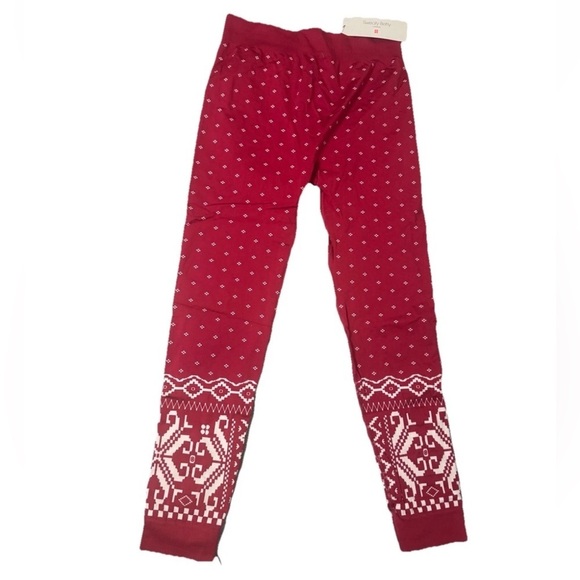 Sweaty Betty Pants - Sweaty Betty Seamless Base Layer Leggings Fairisle Red White Large NWT